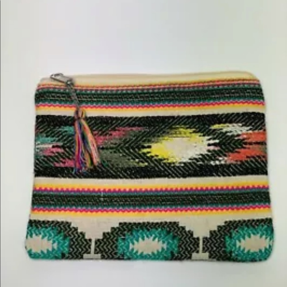 America & Beyond Multicolor Artisan Pouch